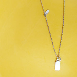 rectangle point necklace